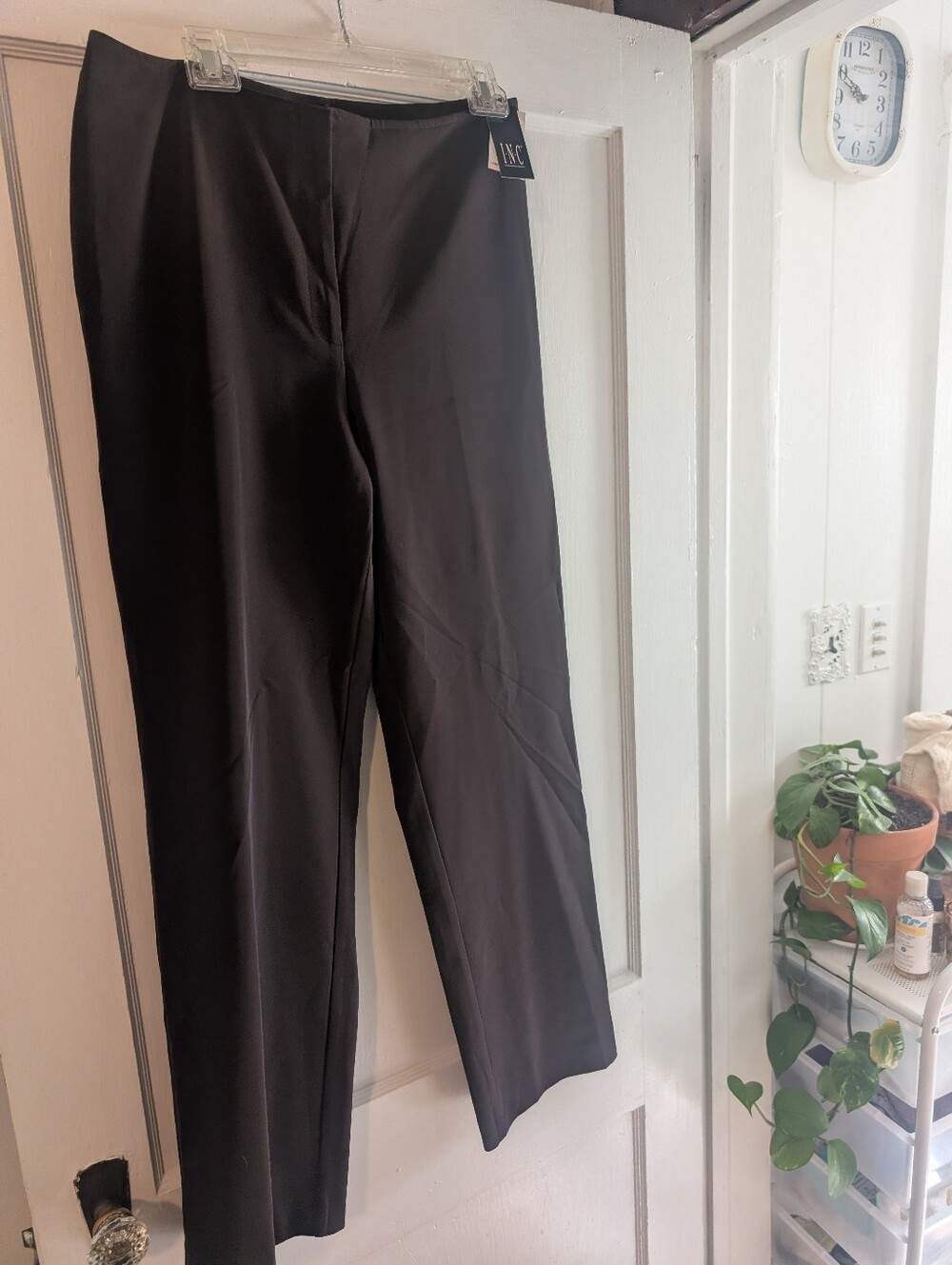 NWT INC INTERNATIONAL CONCEPTS CHOCOLATE BROWN DRESS PANTS 14